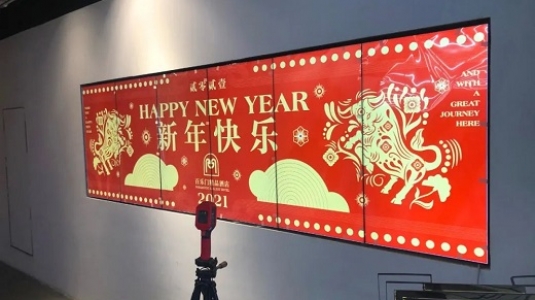 上海百樂門大酒店led透明屏、液晶拼接屏